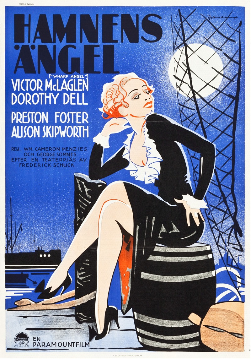 Wharf Angel by Eric Rohman, 1934 — digital art print download