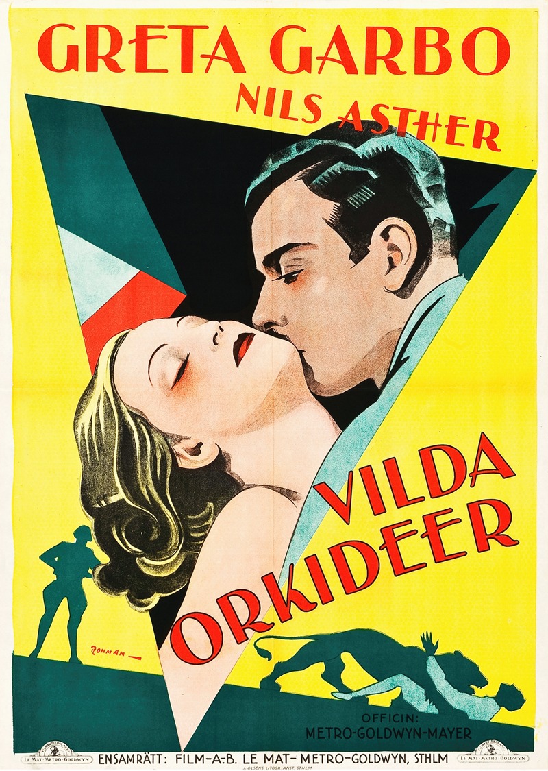 Wild Orchids by Eric Rohman, 1929 — digital art print download