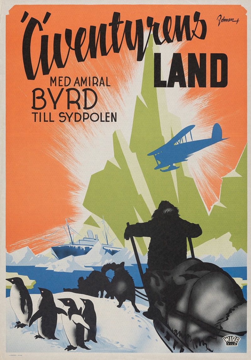 With Byrd at the South Pole by Eric Rohman — digital art print download