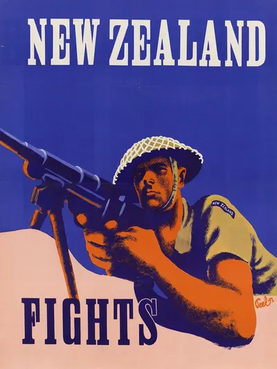 New Zealand Fights by A. T. Peel — digital art print download