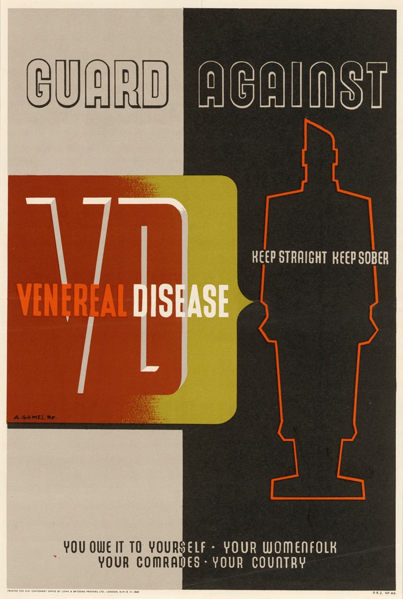 Guard Against Venereal Disease by Abram Games — digital art print download