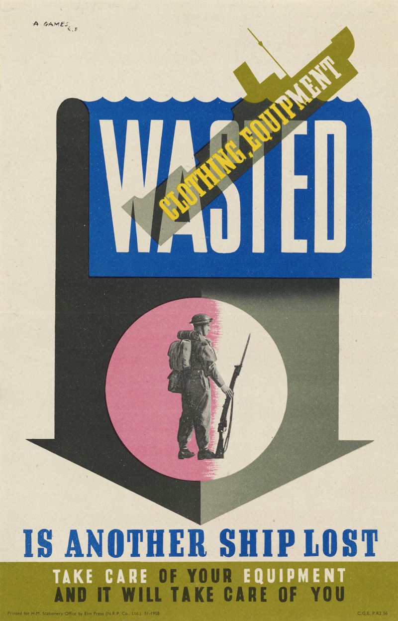 Wasted Clothing, Equipment is Another Ship Lost — Abram Games