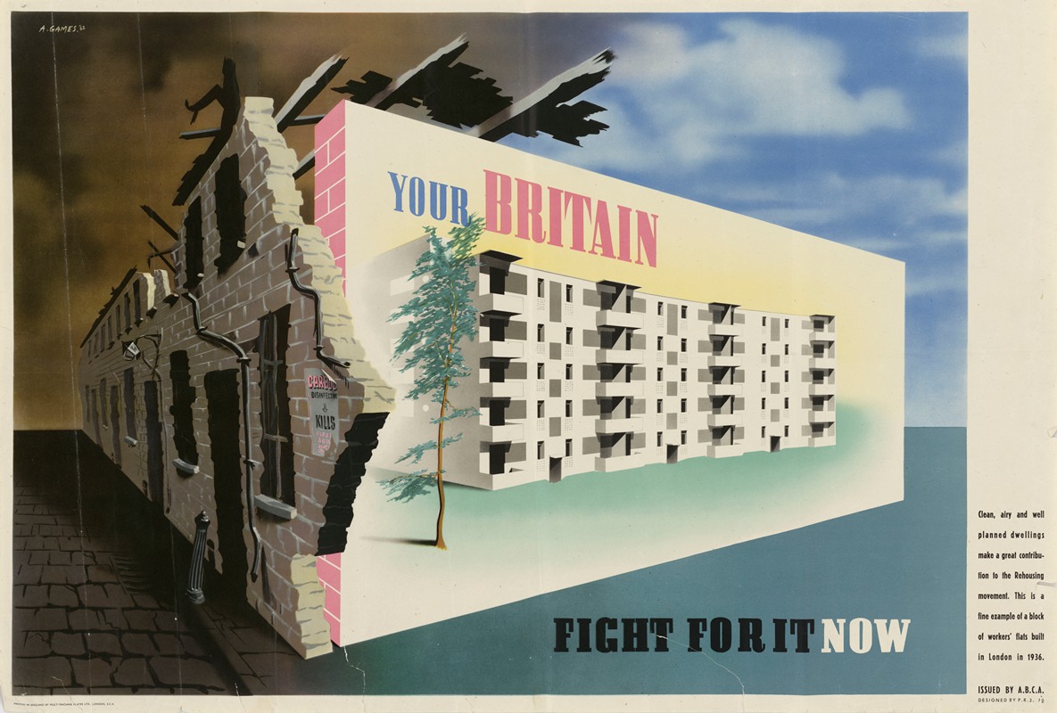 Your Britain – Fight For it Now by Abram Games — digital art print download