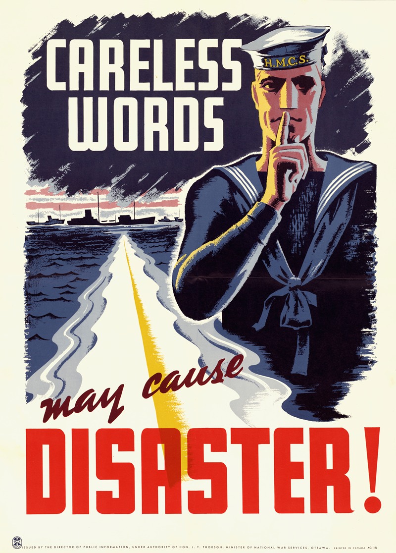 Careless Words May Cause Disaster! by Аноним — digital art print download