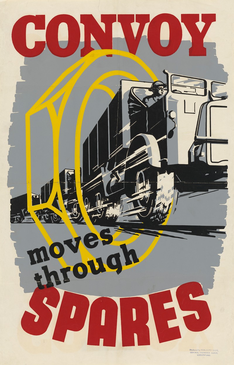 Convoy Moves Through Spares by Anonymous — digital art print download
