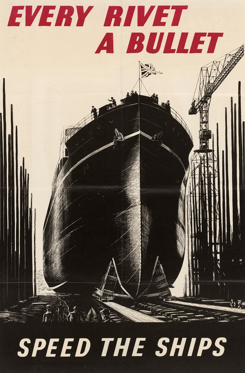Every Rivet – A Bullet – Speed the Ships by Аноним — digital art print download