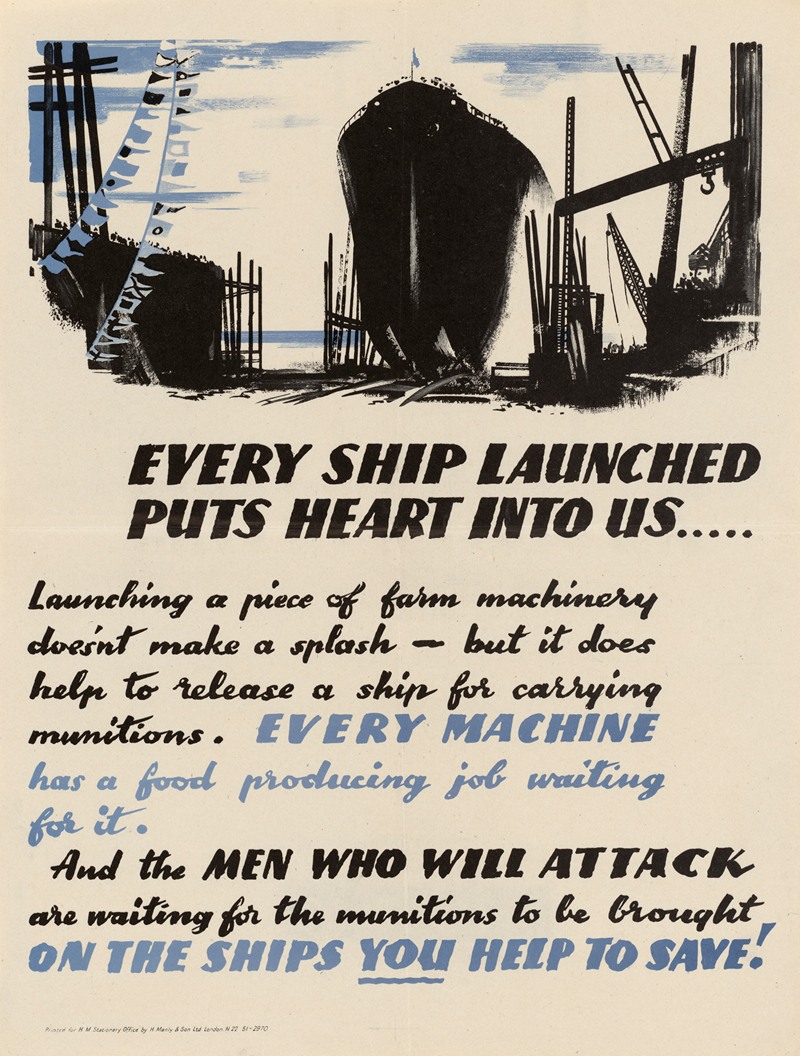 Every Ship Launched Puts Heart Into Us… by Аноним — digital art print download
