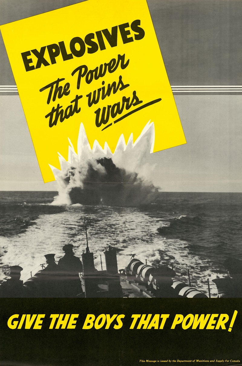 Explosives – The Power That Wins Wars by Аноним — digital art print download
