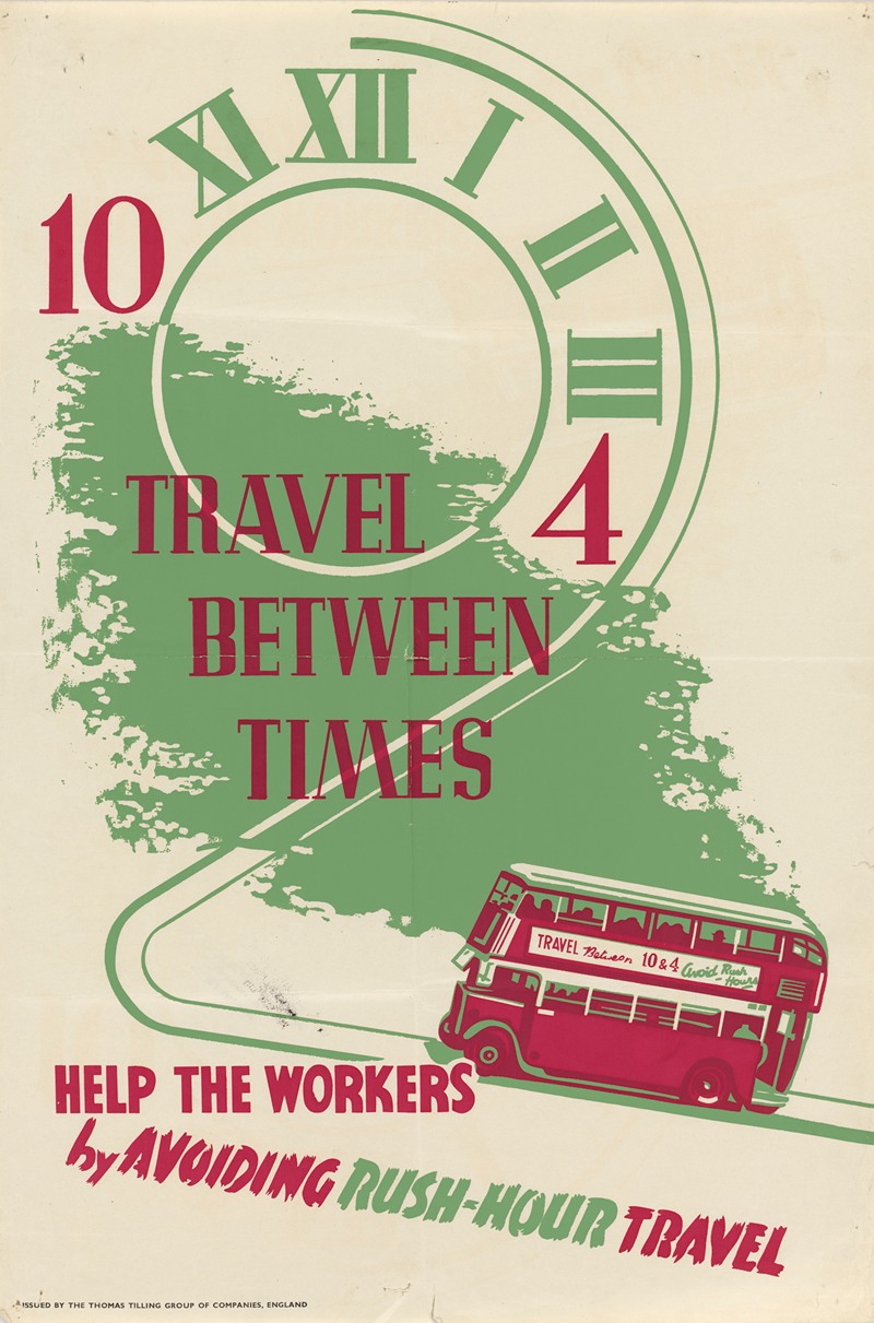 Help the Workers by Avoiding Rush-Hour Travel by Anonymous — digital art print download