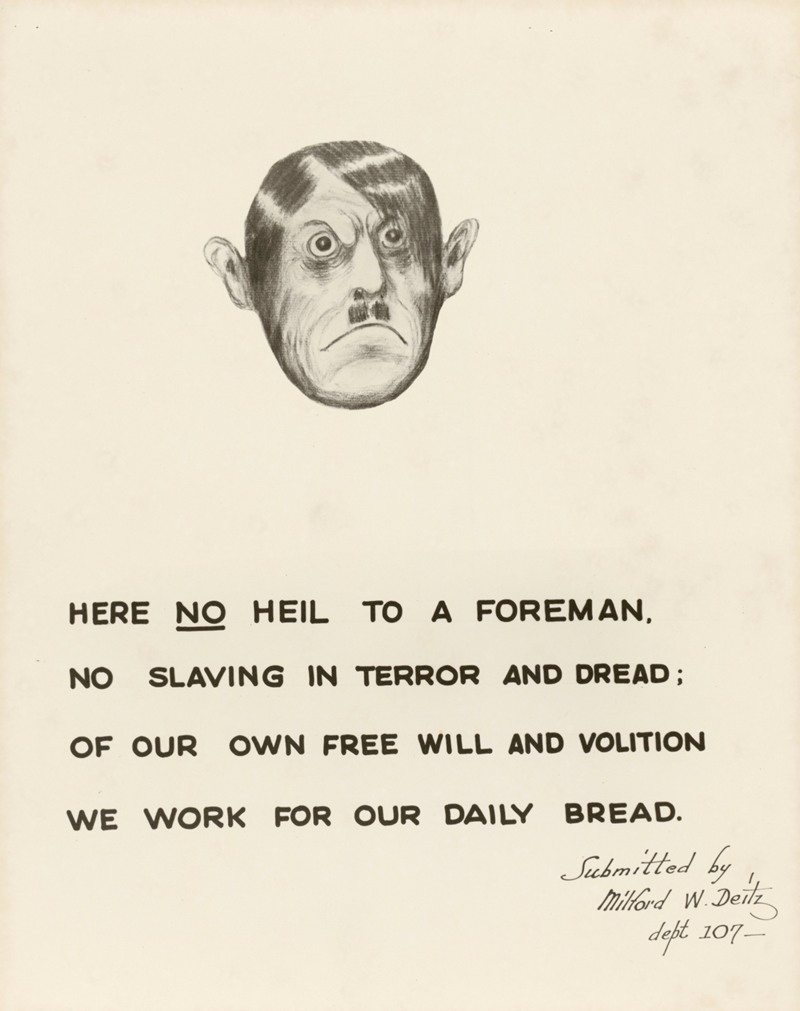 Here no heil to a foreman… by Аноним, 1942-1945 — digital art print download