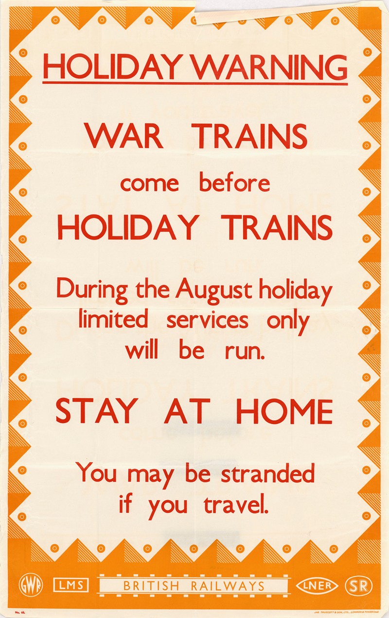 Holiday Warning – War Trains Come Before Holiday Trains — Anonymous