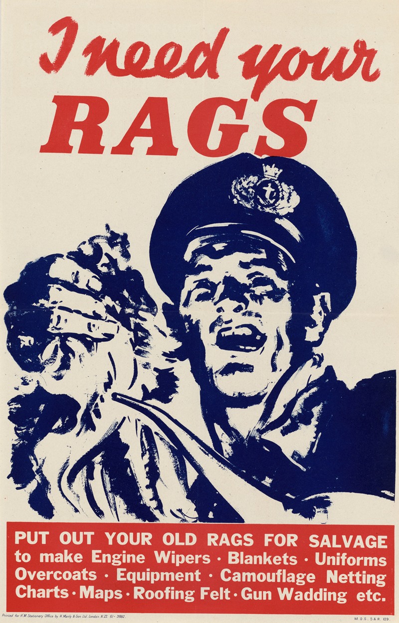 I Need Your Rags by Anonymous — digital art print download