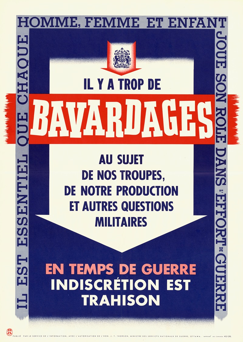 Il y a Trop de Bavardages by Аноним — digital art print download