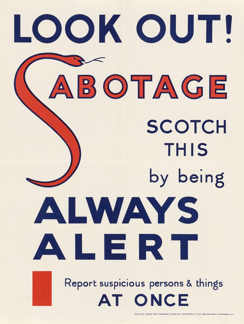Look Out! Sabotage by Аноним — digital art print download