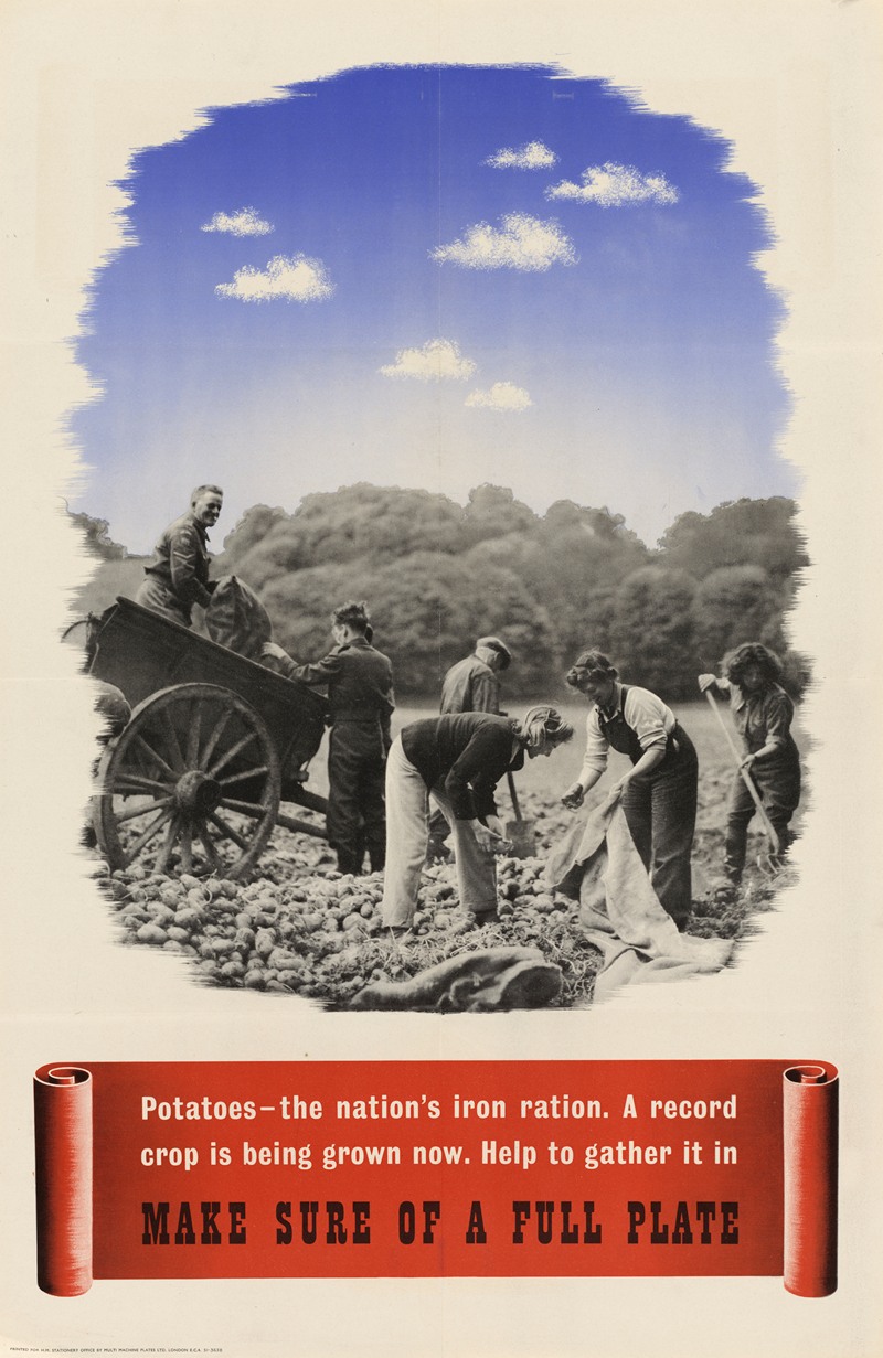 Potatoes – the Nation's Iron Ration by Аноним — digital art print download
