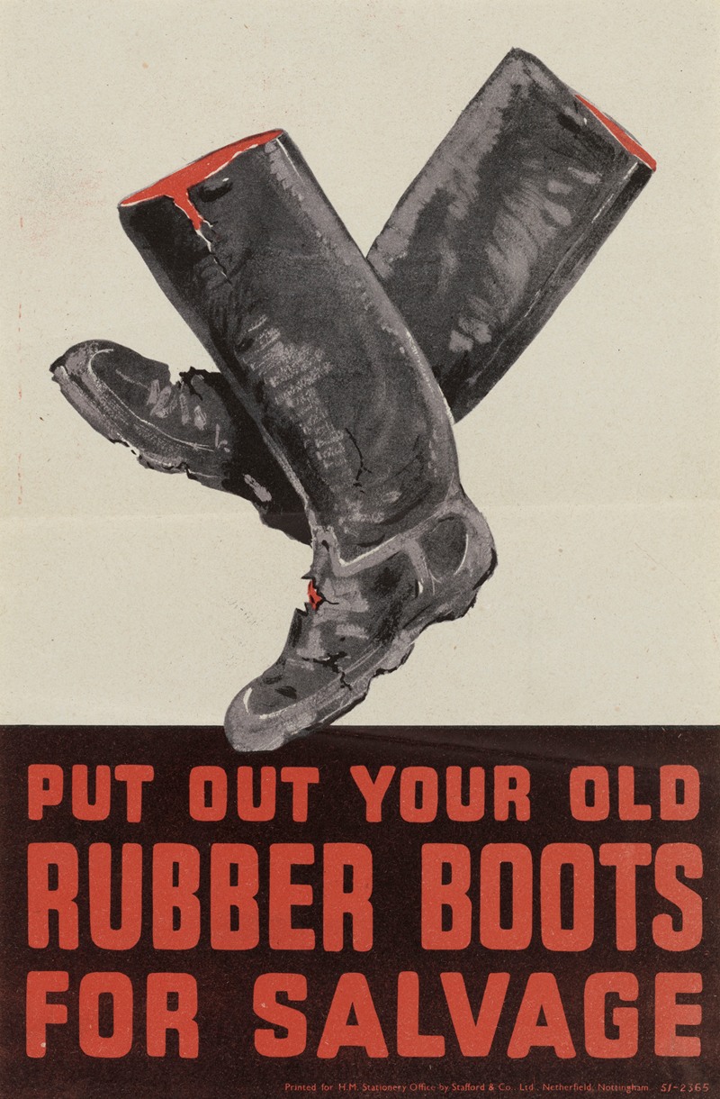 Put Out Your Old Rubber Boots for Salvage — Anonymous