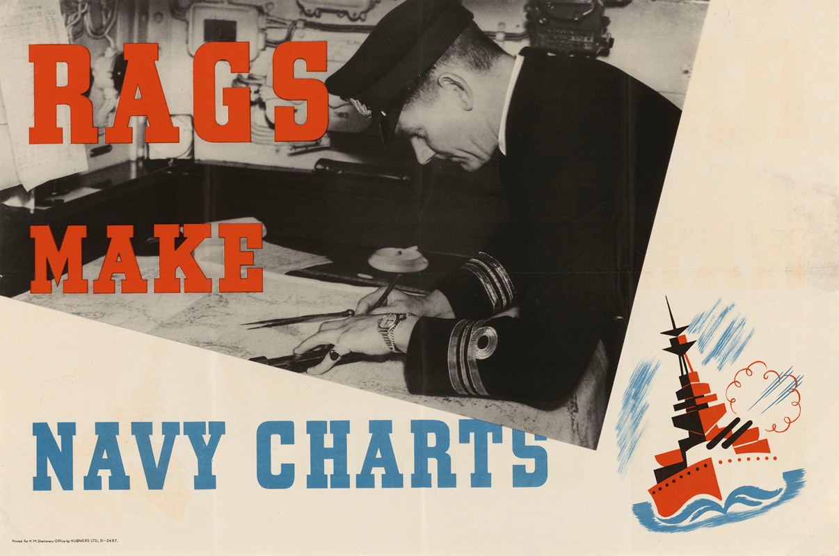 Rags Make Navy Charts by Аноним — digital art print download