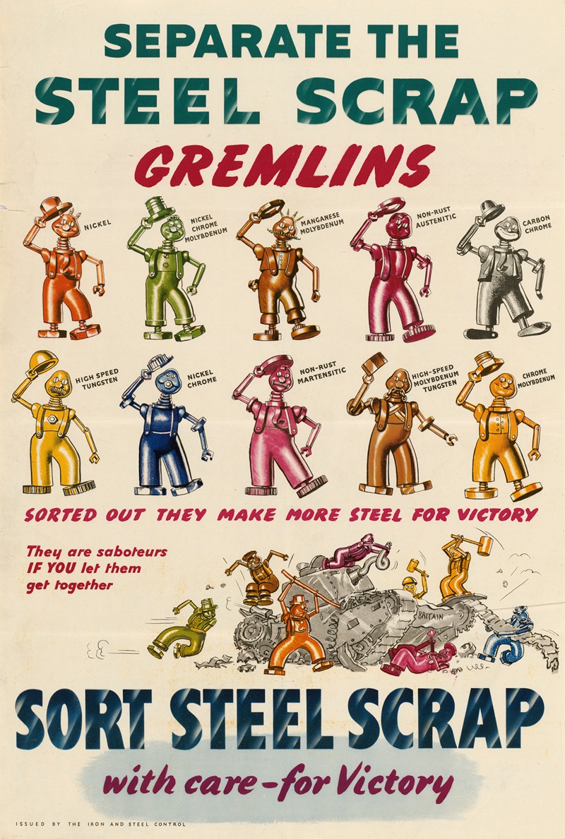Separate the Steel Scrap Gremlins by Аноним — digital art print download