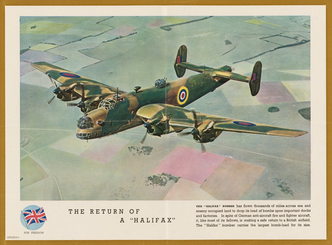 The Return of a 'Halifax' by Аноним — digital art print download