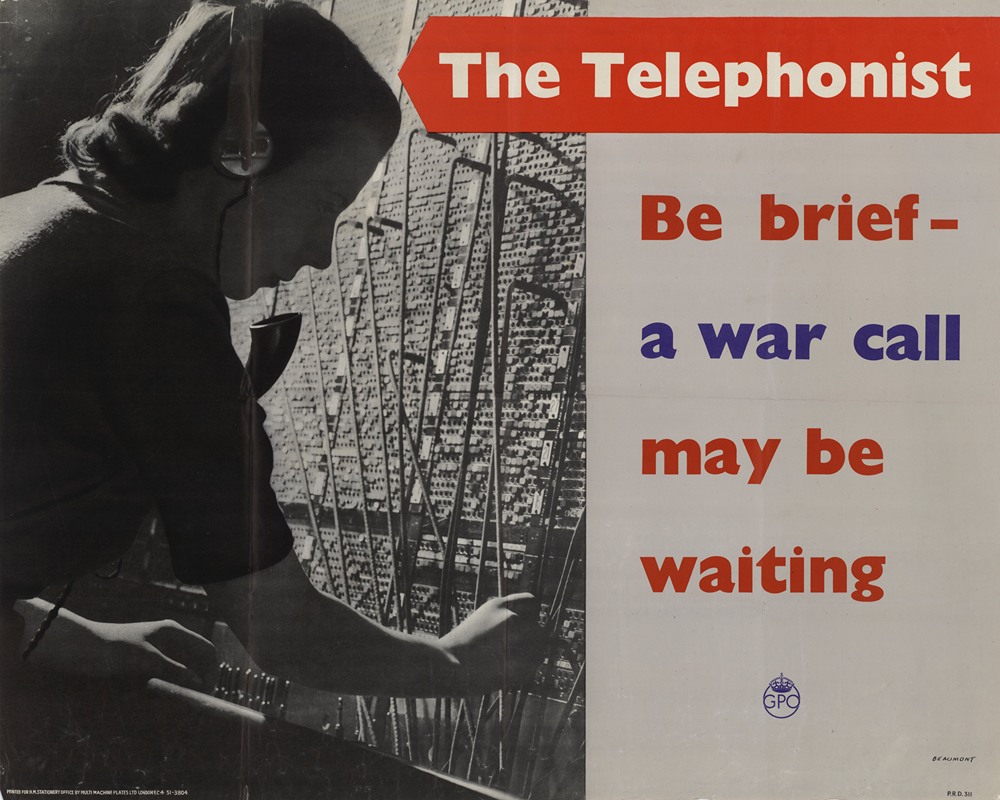 The Telephonist – Be Brief – A War Call May be Waiting — Anonymous