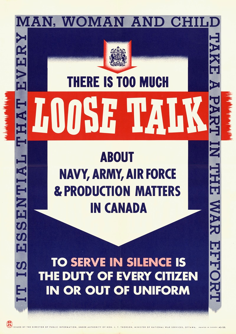 There is Too Much Loose Talk by Аноним — digital art print download