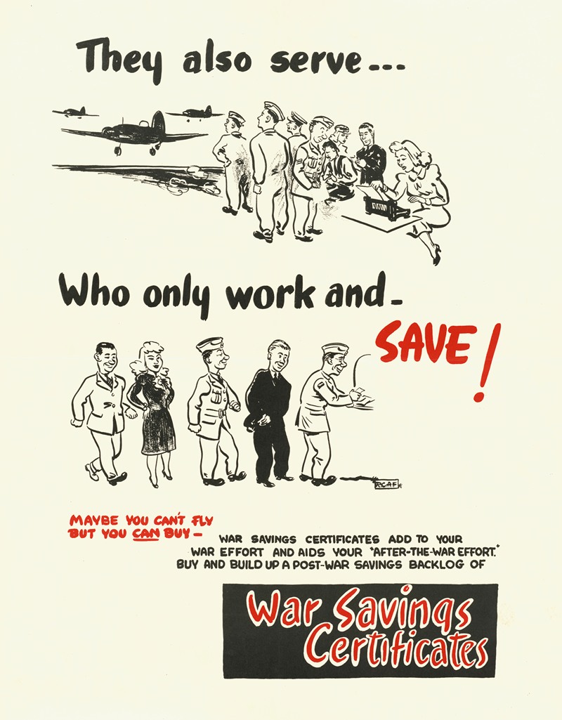 They Also Serve…Who Only Work and Save! by Аноним — digital art print download
