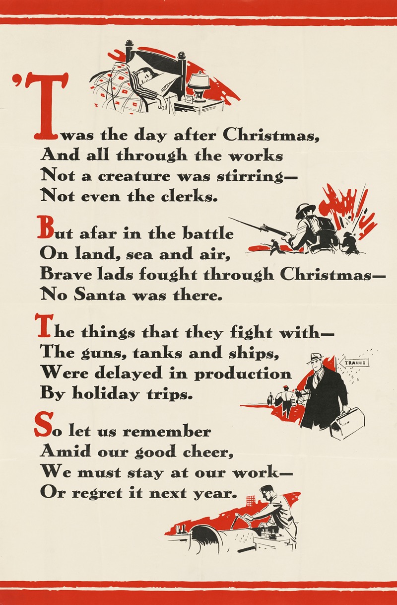 Twas the Day After Christmas… by Аноним — digital art print download