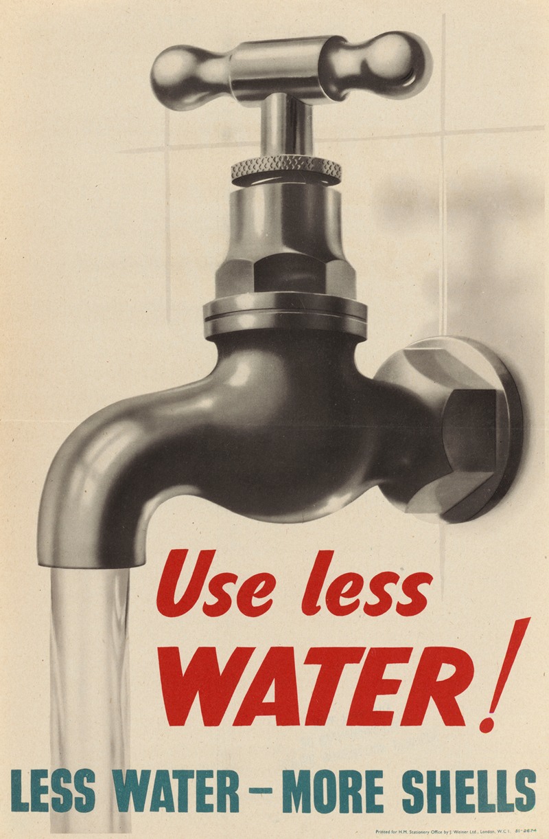 Use Less Water! by Аноним — digital art print download