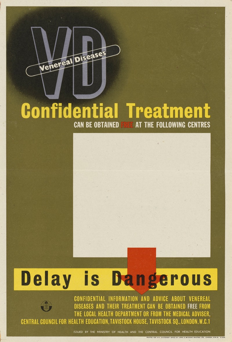 Venereal Diseases – Confidential Treatment — Anonymous