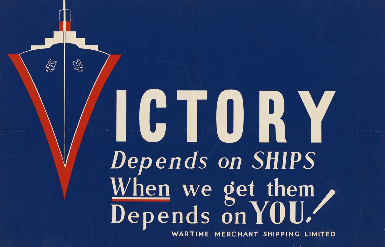 Victory Depends on Ships by Аноним — digital art print download