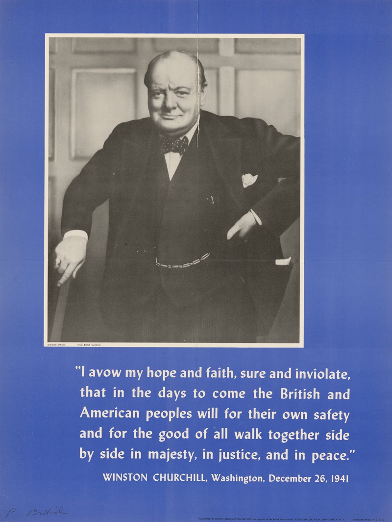 Winston Churchill by Аноним — digital art print download