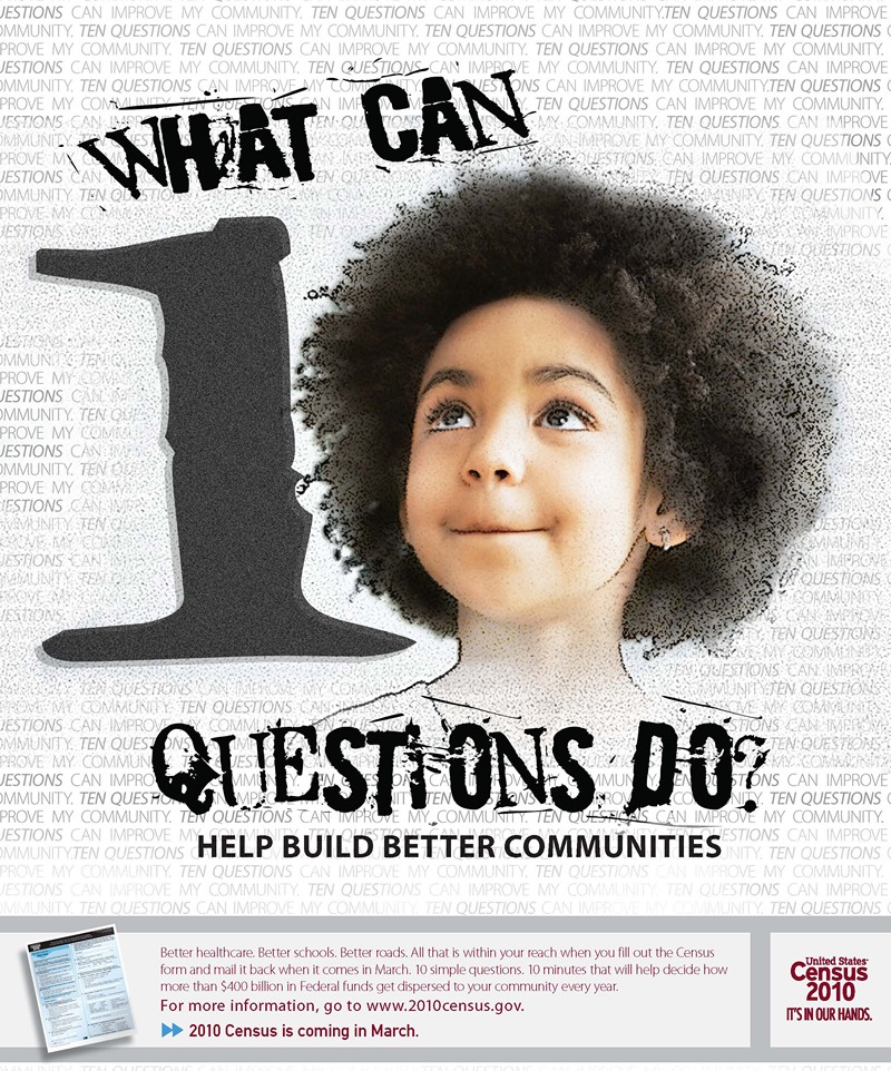 African American Awareness Poster by Bureau of the Census, 2010 — digital art print download