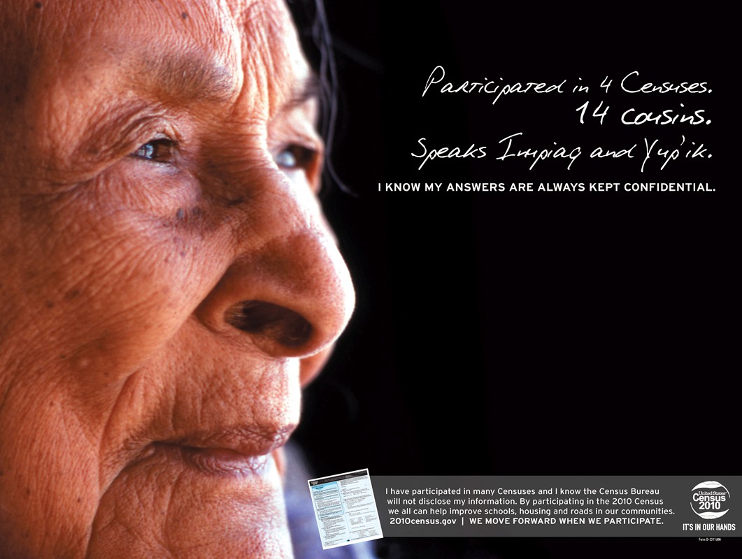 Alaska Native Confidentiality Poster by Bureau of the Census, 2010 — digital art print download