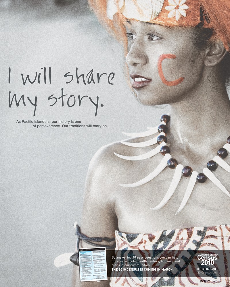 Pacific Islander Awareness Poster by Bureau of the Census, 2010 — digital art print download