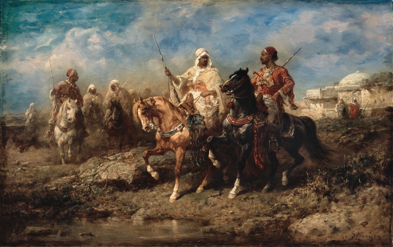 Arabs by Adolf Schreyer — digital art print download