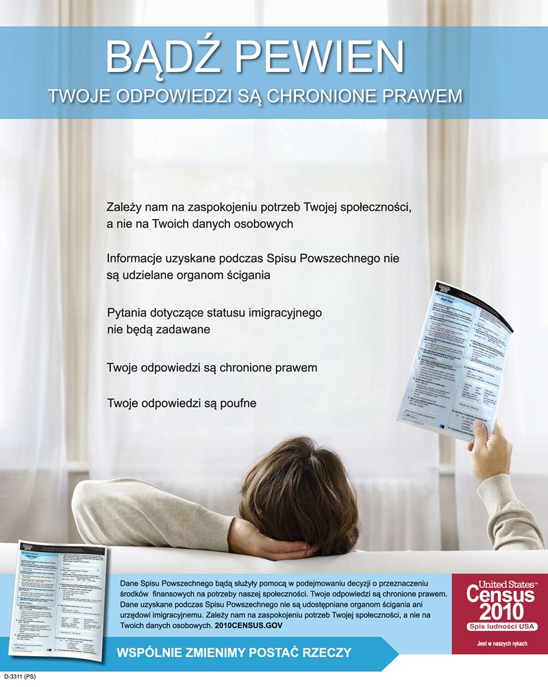 Polish Confidentiality Poster by Bureau of the Census, 2010 — digital art print download