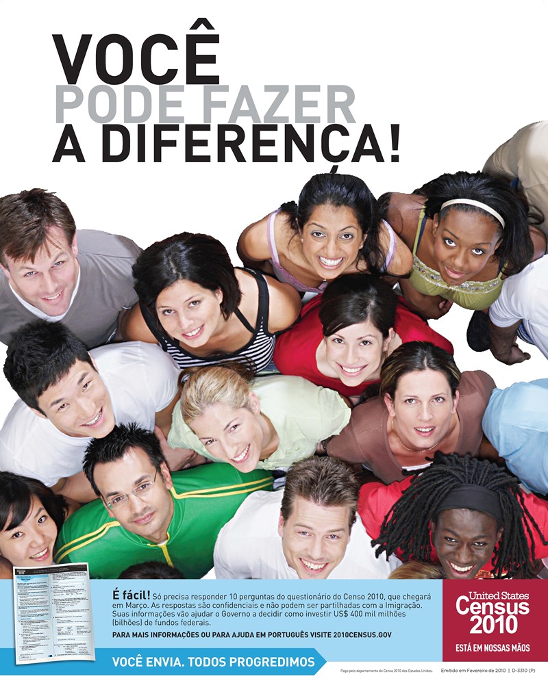 Portuguese Action Poster by Bureau of the Census, 2010 — digital art print download