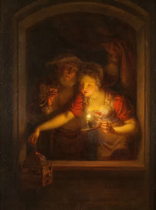 A Woman with a Burning Candle — Alexander Lauréus