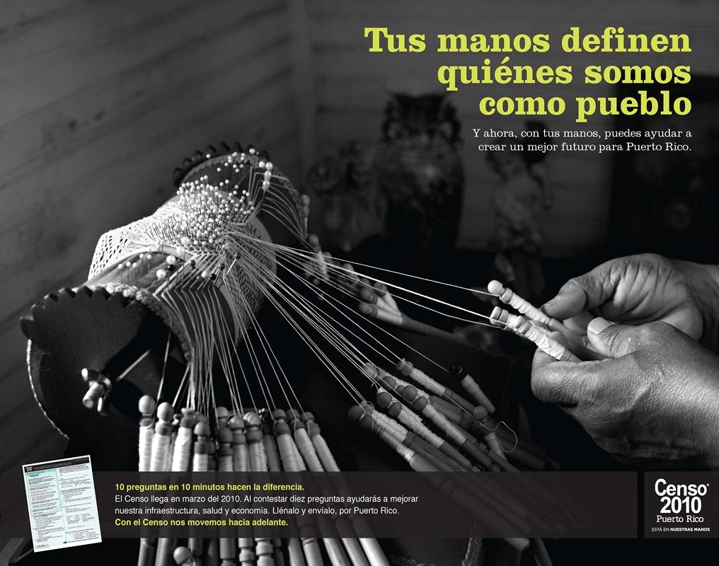 Puerto Rico Awareness Poster by Bureau of the Census, 2010 — digital art print download