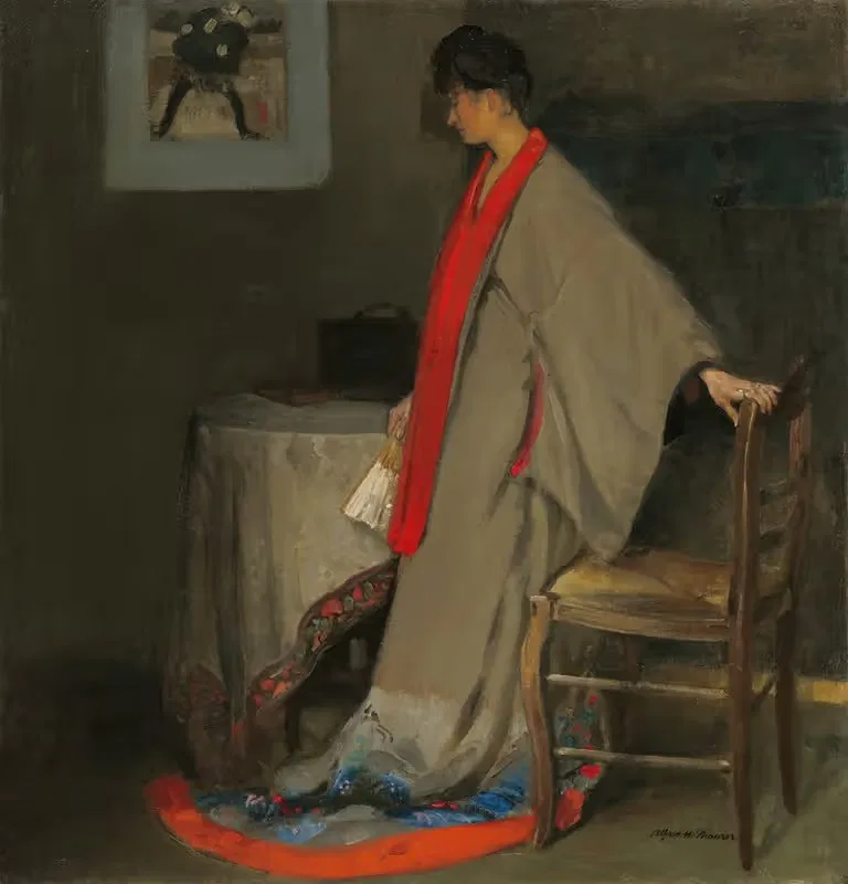 Young Woman in Kimono — Alfred Henry Maurer