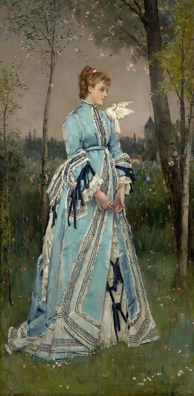 Spring by Alfred Stevens, 1877 — digital art print download