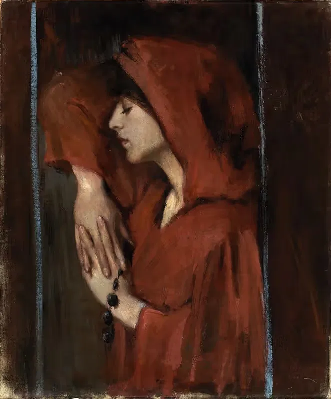 Woman with Red Hood — Alice Pike Barney