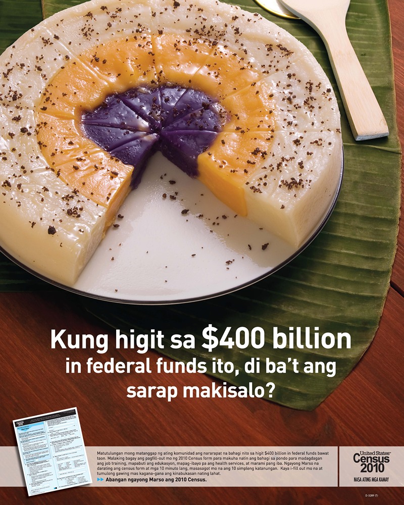 Tagalog Awareness Poster by Bureau of the Census, 2010 — digital art print download