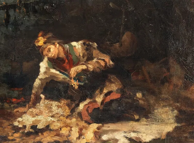 Sami Woman and her Child — Anna Nordlander