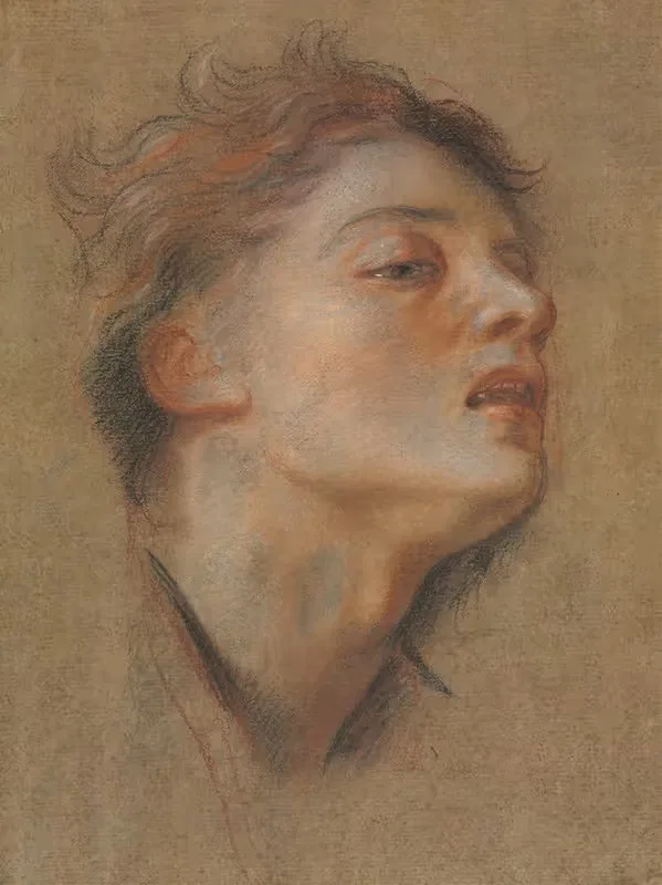 Голова молодого человека by Антуан Койпель, 1715-1717 — digital art print download
