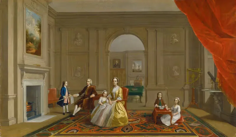 Семья Джона Бейкона by Артур Девис, 1742 - 1743 — digital art print download