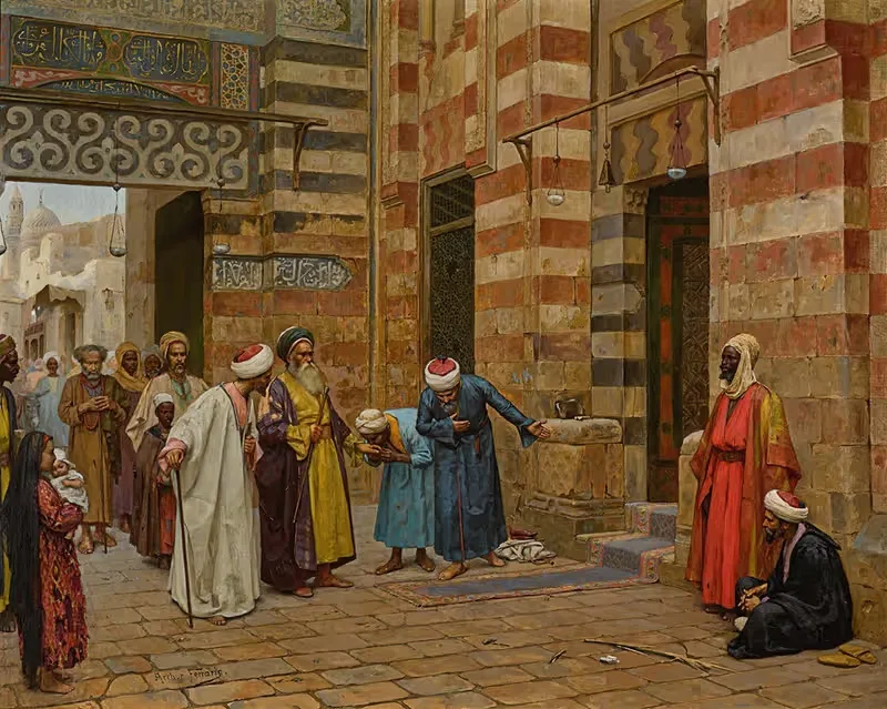 Arriving At The Mosque by Arthur Von Ferraris — digital art print download