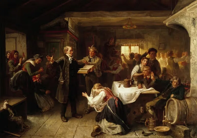 Пробуждающийся проповедник нарушает веселье by Бенгт Норденберг, 1866 — digital art print download