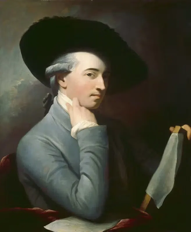 Портрет Бенджамина Уэста by Бенджамин Уэст, c. 1776 — digital art print download
