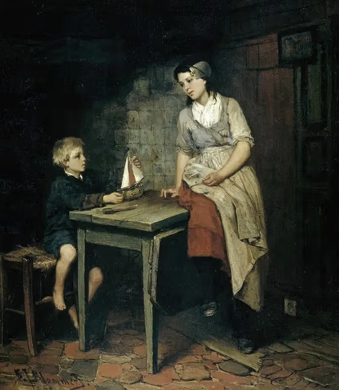 The Fisherman's Children — Bernardus Johannes Blommers